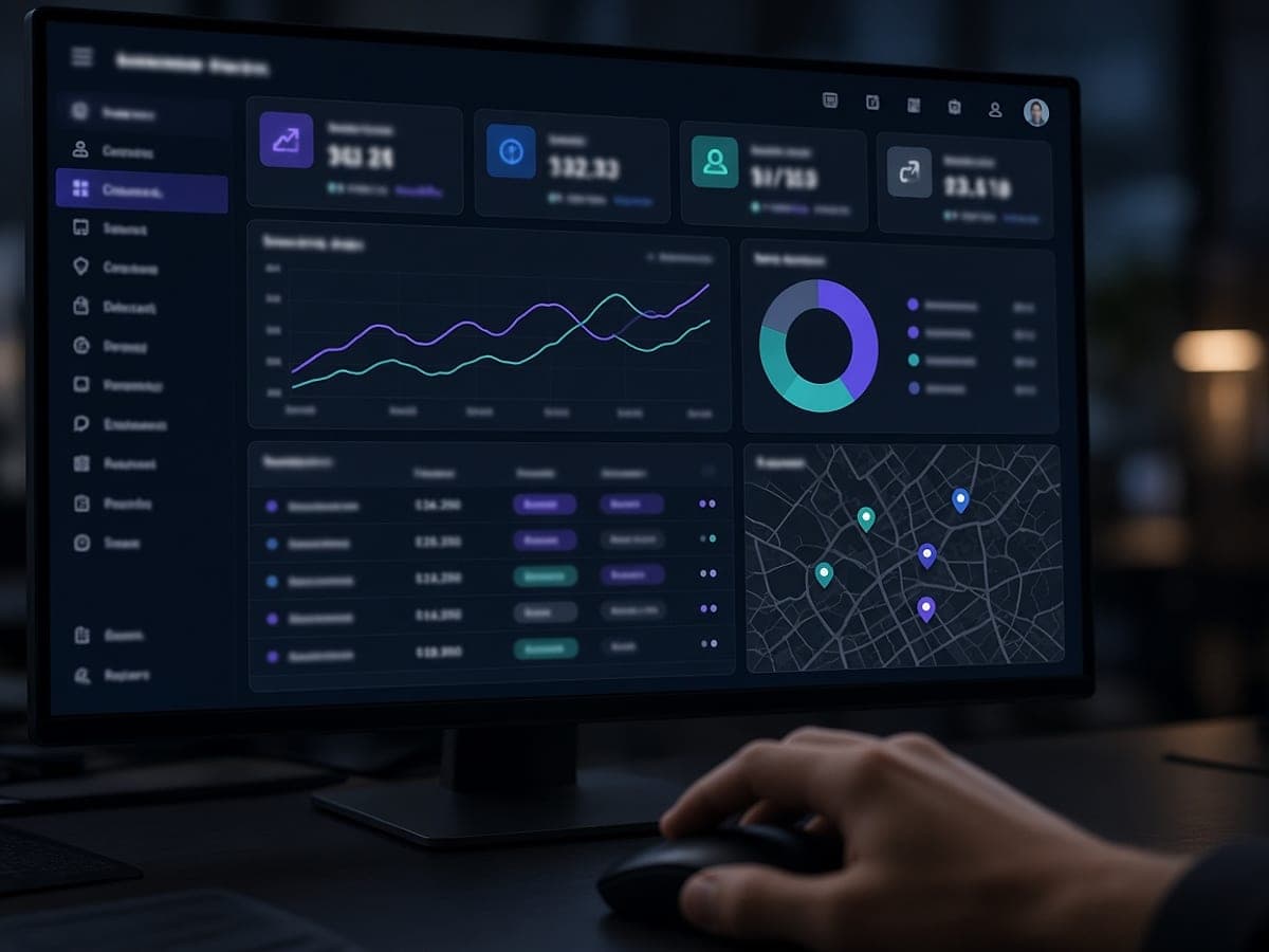 Order management system dashboard