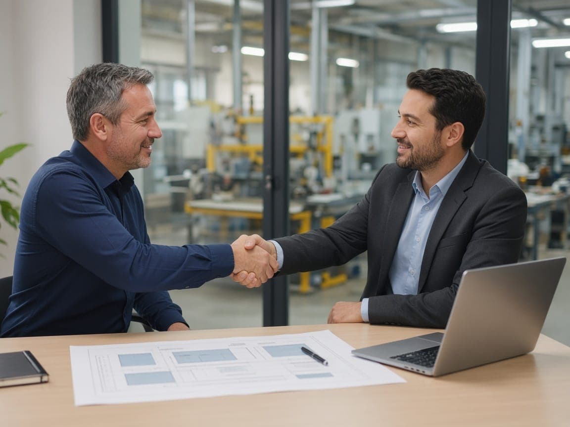 IT consultants reviewing a system architecture